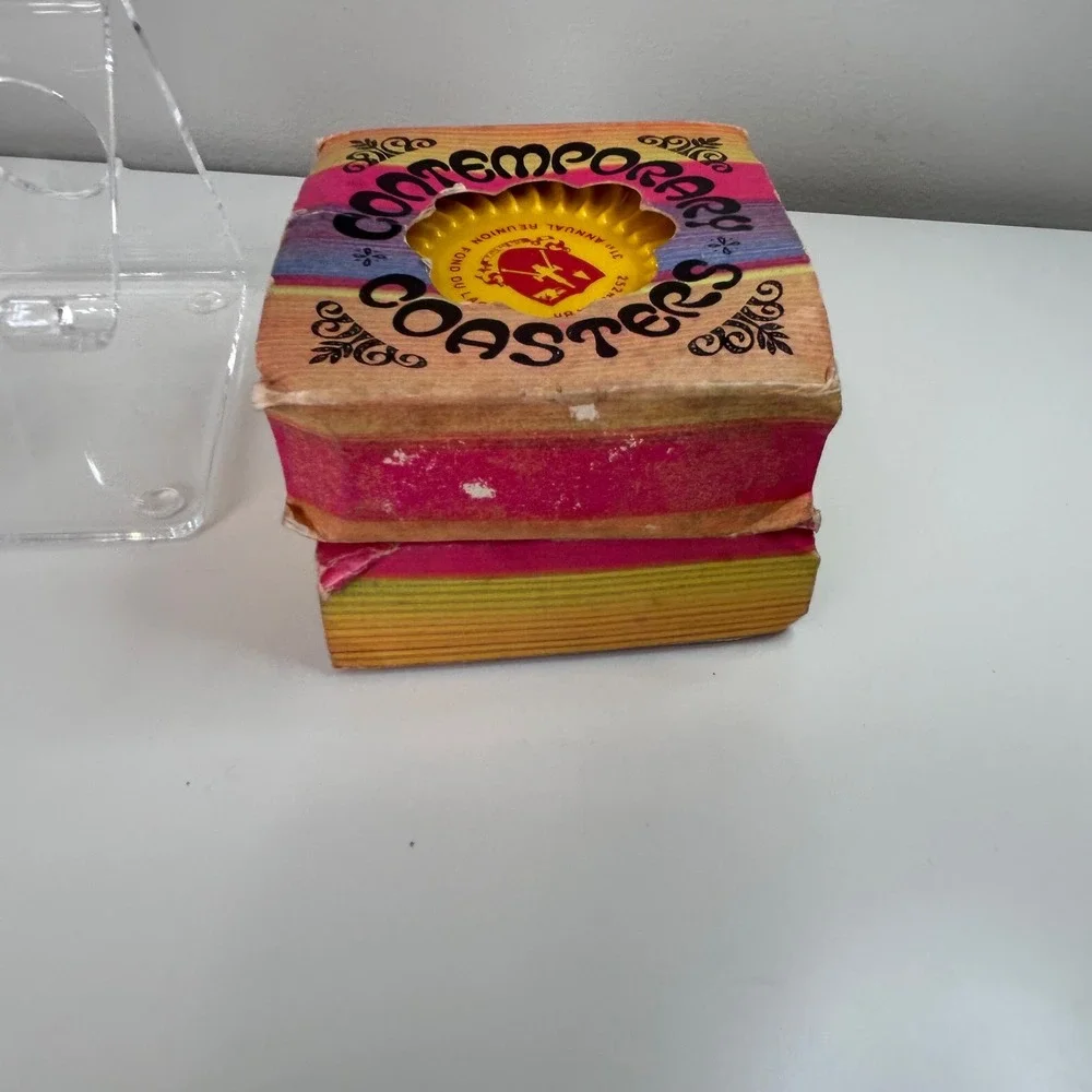 Ritepoint Coasters‎ 252nd FA Bn Reunion Yellow Good Vintage 8pc Set USA vintage